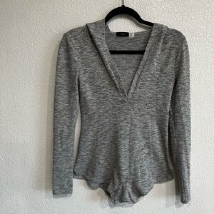 Urban Outfitters BDG  Romper Size XS Hooded and long-sleeved Color Gray